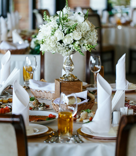 Wedding Reception Table Settings
